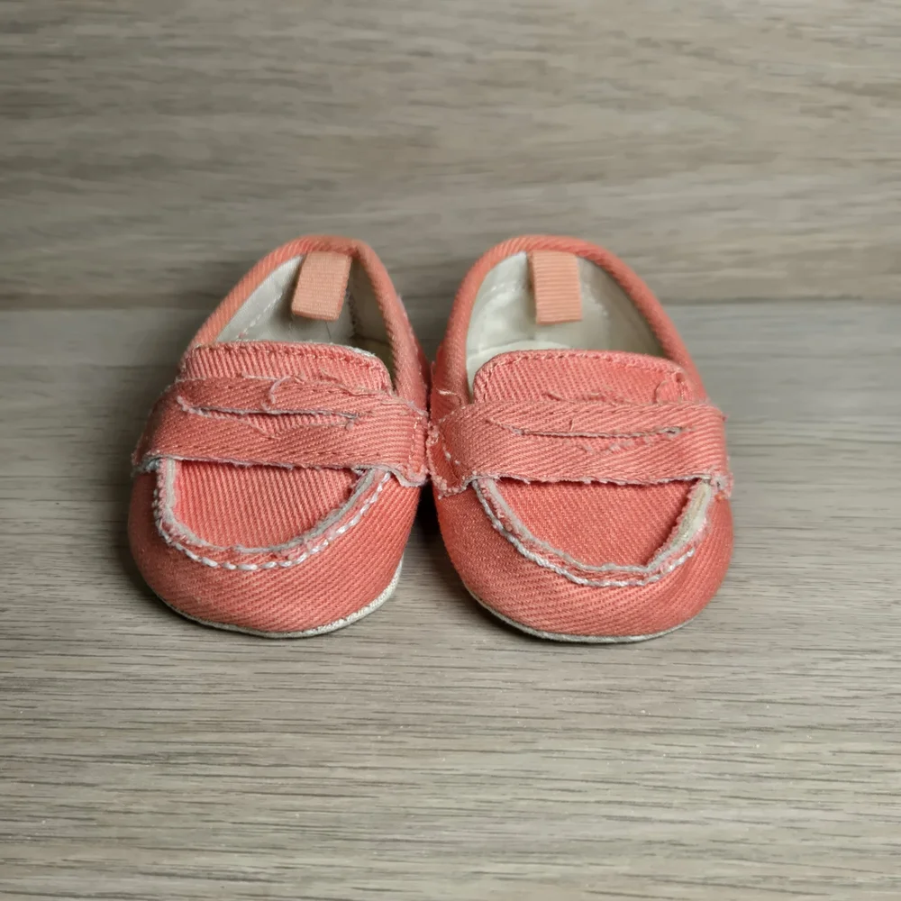 Adorable Newborn Baby Moccasins and Booties - Pink, Cream, and Orange Baby Gap